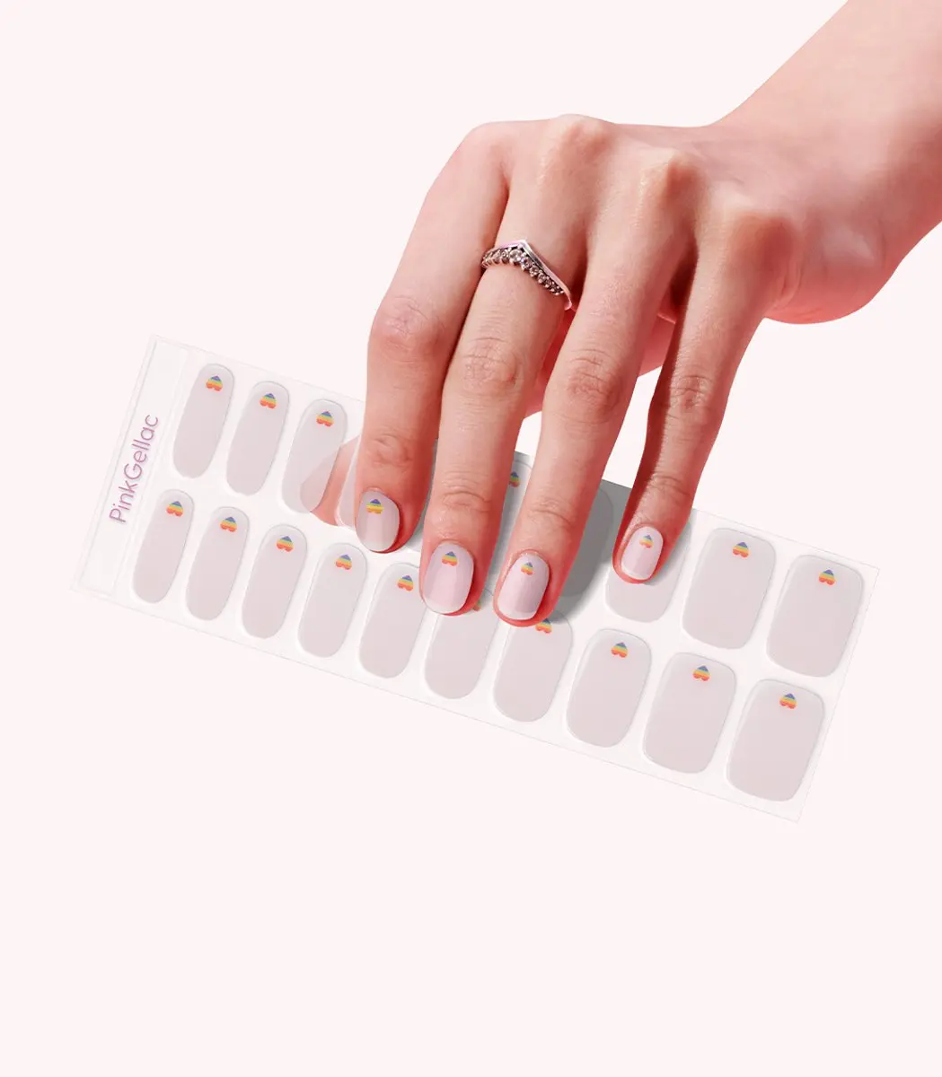 Pink Gellac UV Nagelstickers Chromatic Love