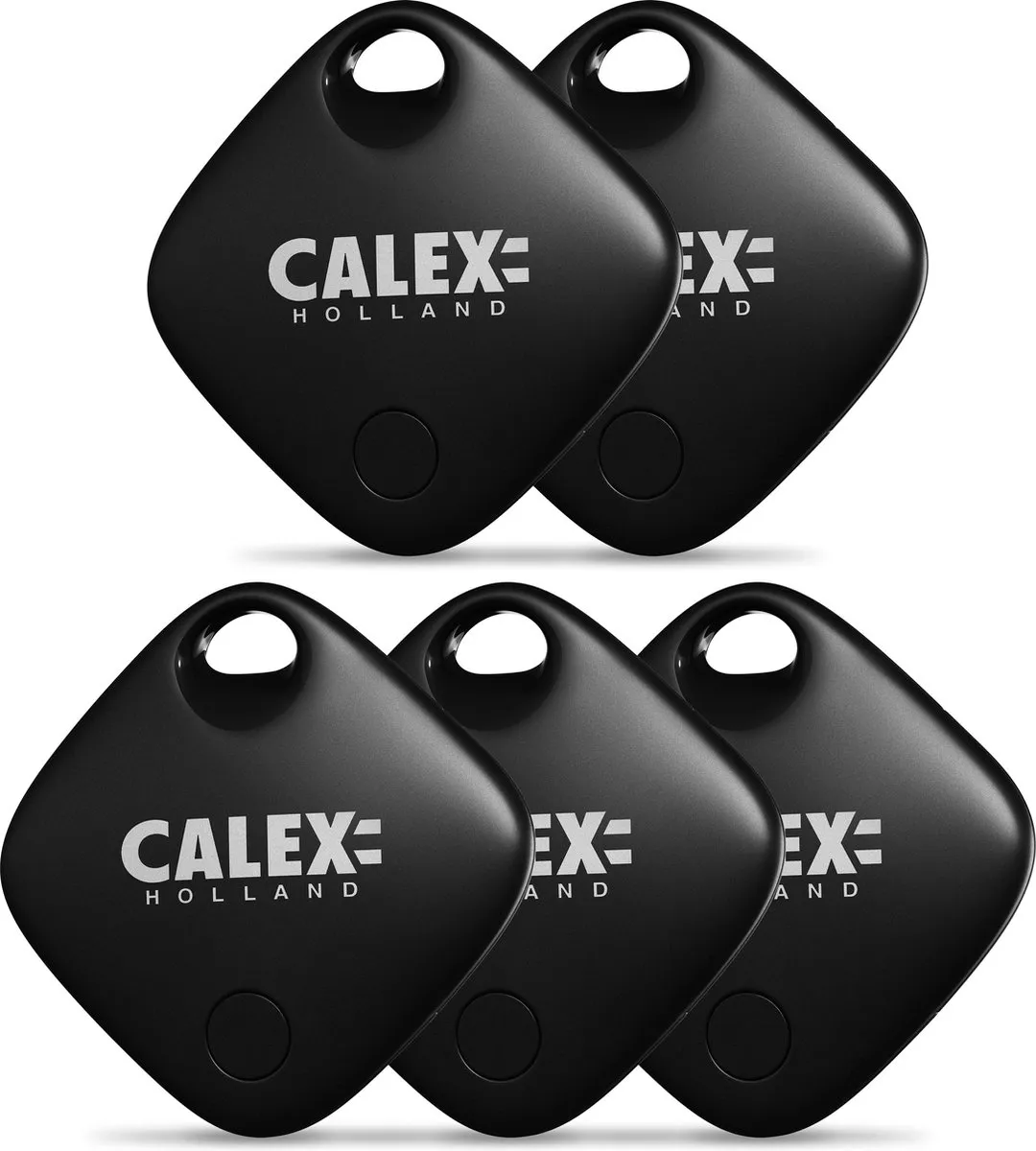 Calex Smart Tag Bluetooth Tracker - 5 Stuks - Zwart