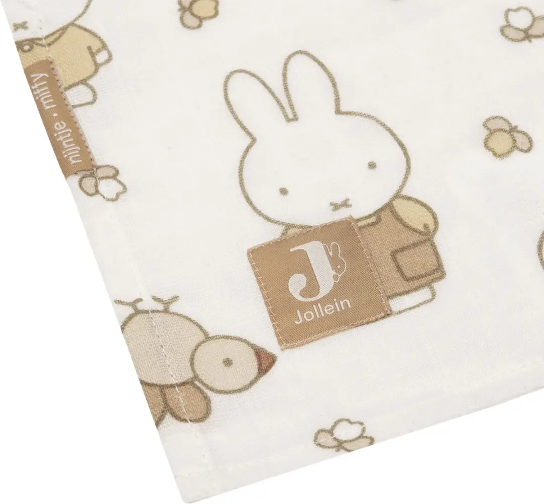 Jollein Hydrofiele Doek Large Miffy Family Farm - 2 Stuks