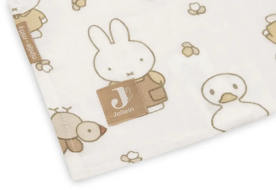 Jollein Hydrofiele Doek Large Miffy Family Farm - 2 Stuks