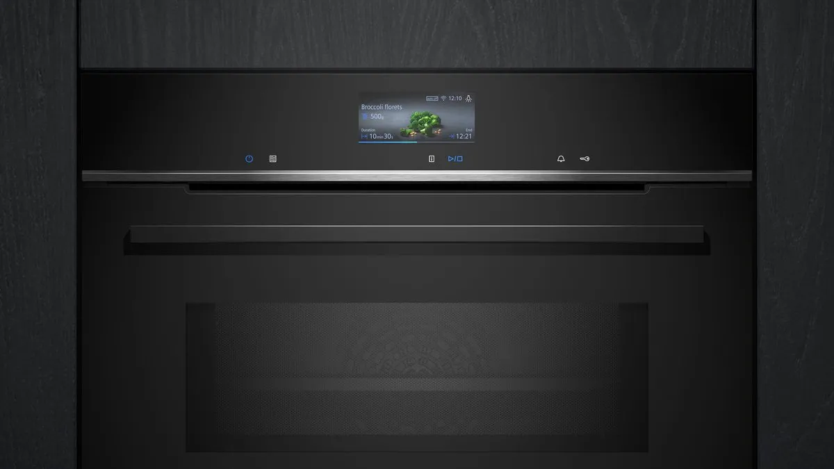 Siemens iQ700 CM736G1B1 Compacte Inbouw Oven - 45L Zwart