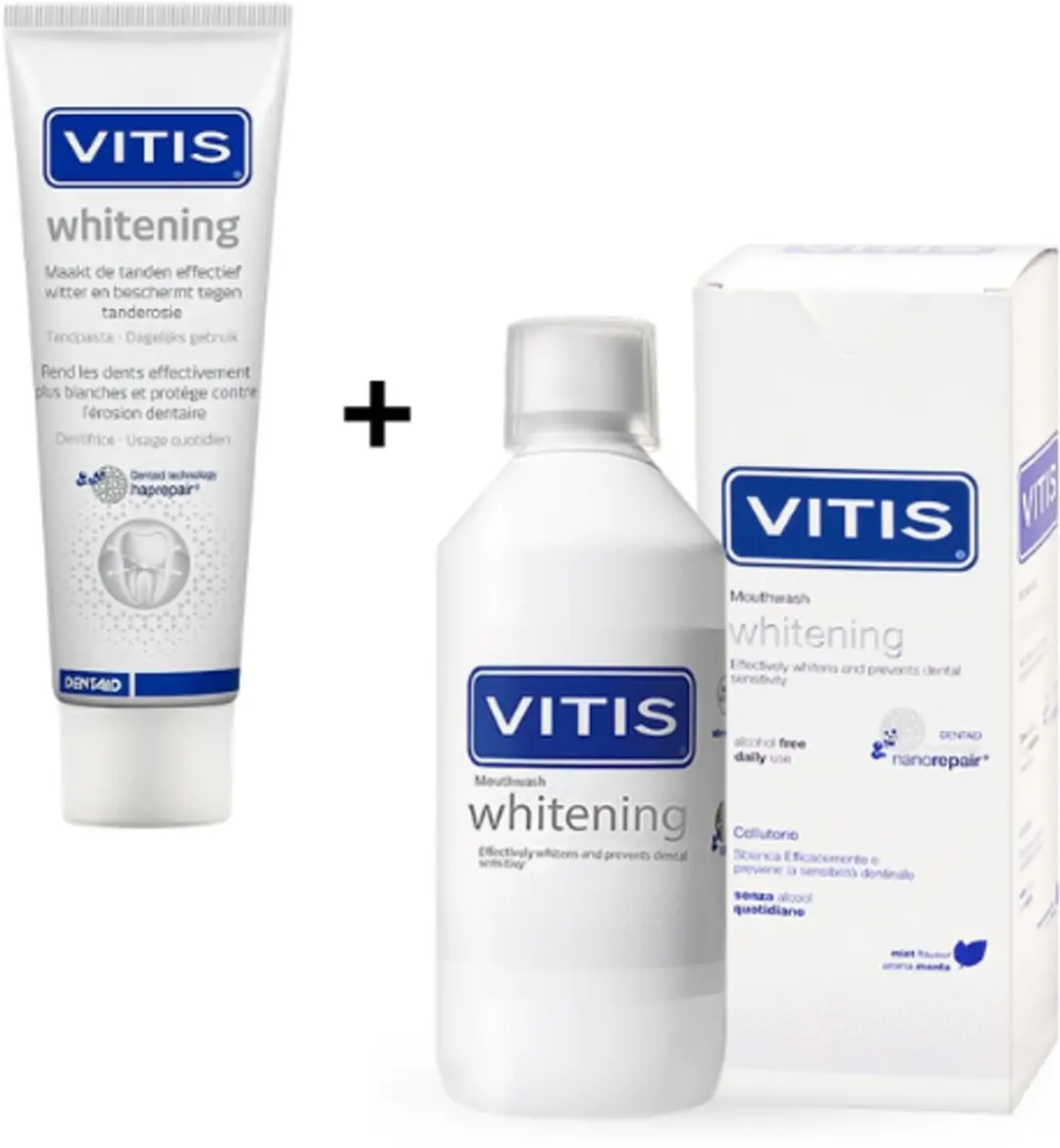 Vitis Whitening Tandpasta & Mondwater