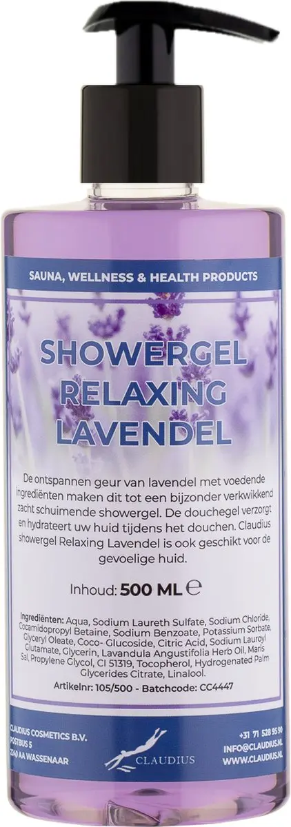 Splashbox Cosmetics Douchegel Relaxing Lavendel 500ml