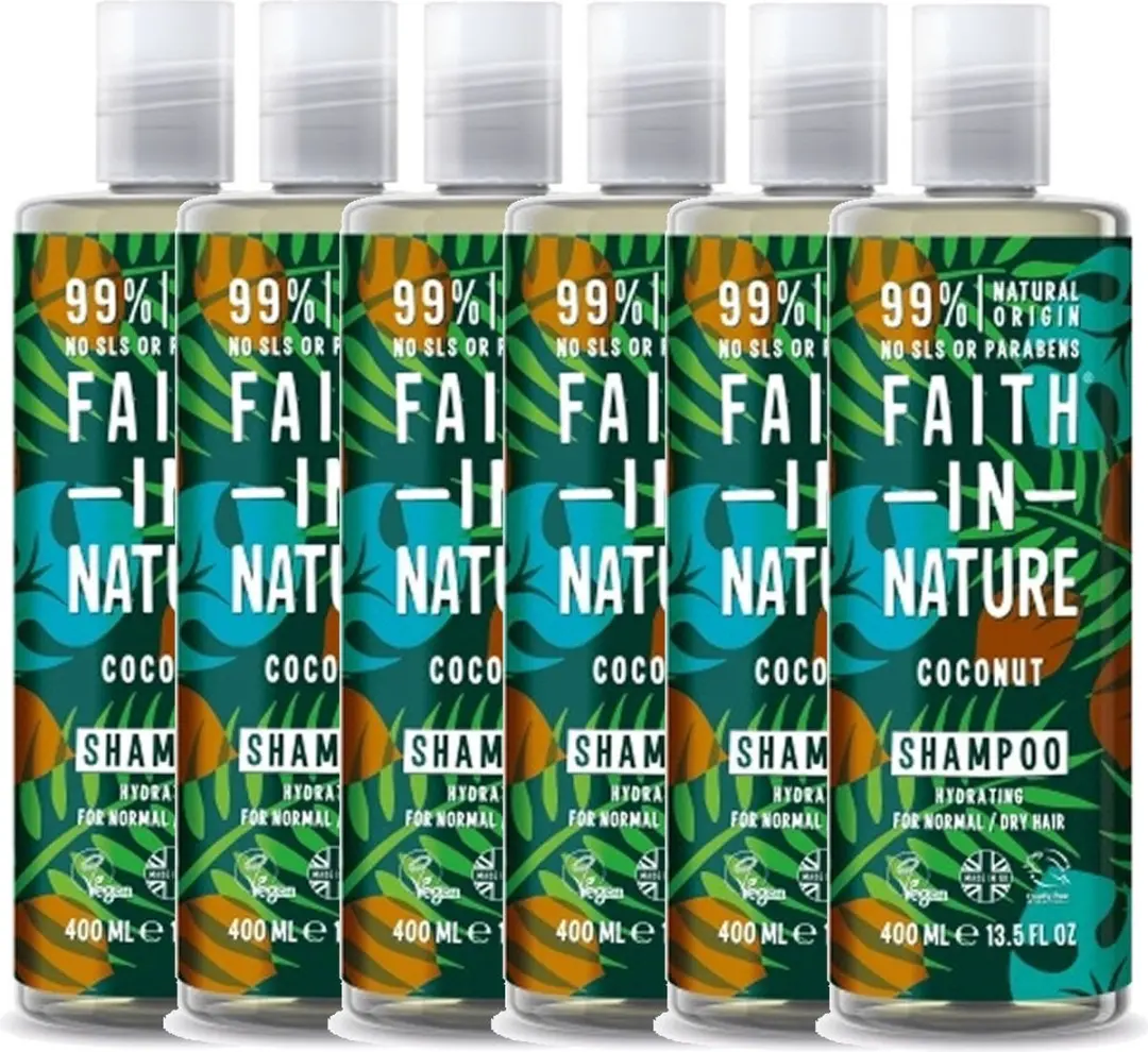 Faith In Nature Coconut Shampoo 6x400ml