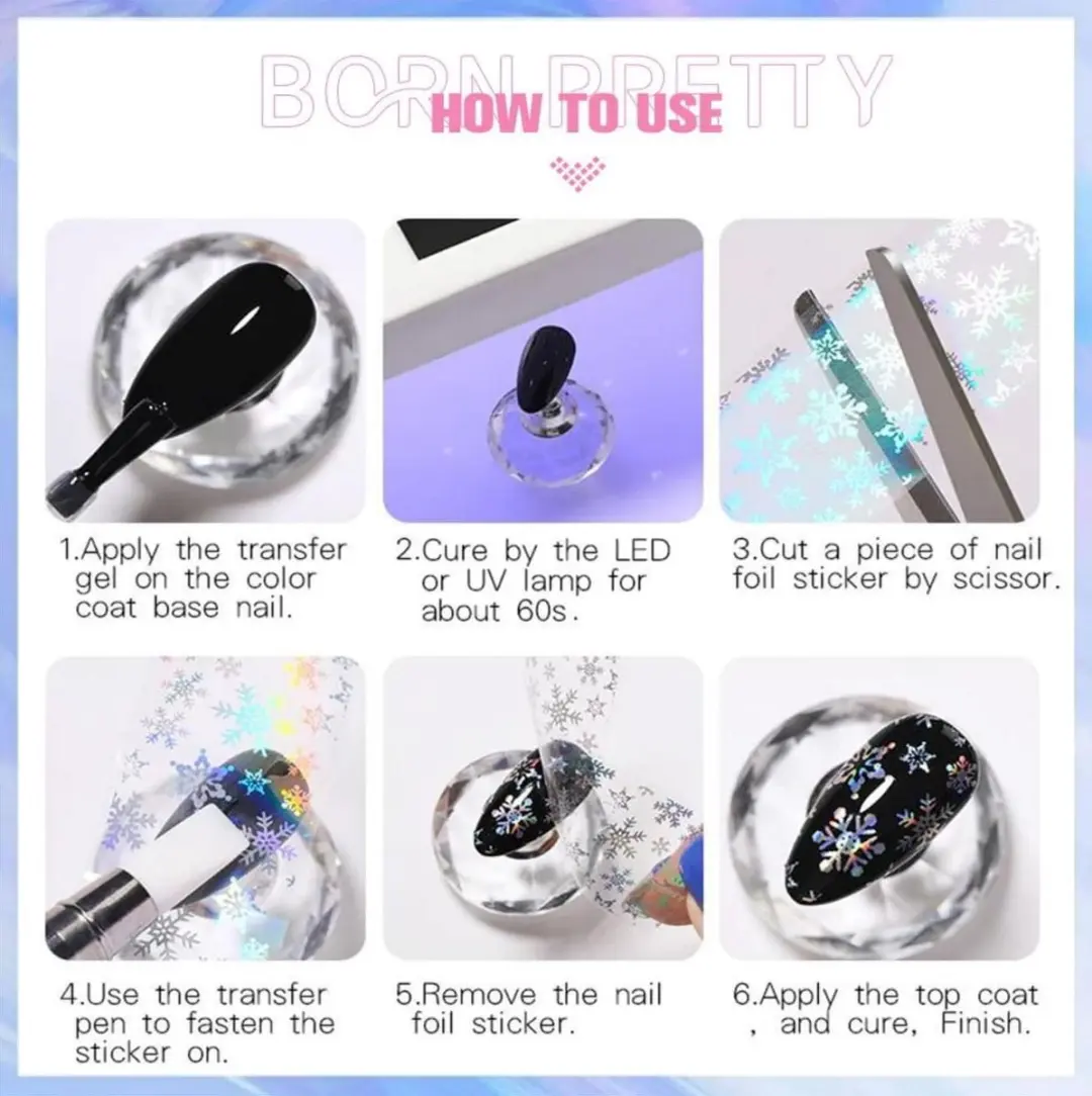 Born Pretty Transferfolie Lijm 10ml - Transparant