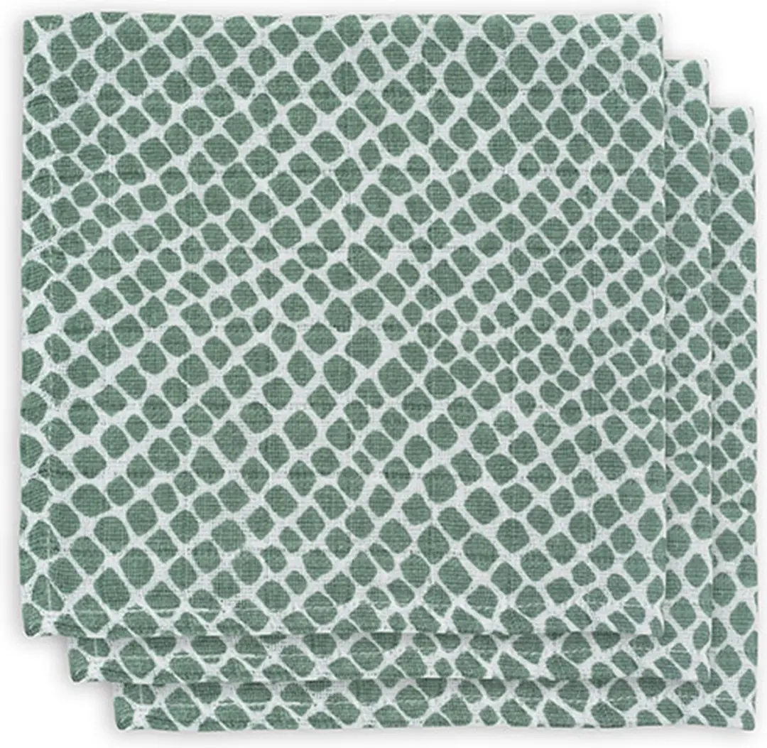 Jollein Hydrofiel Monddoekje Snake Ash Green