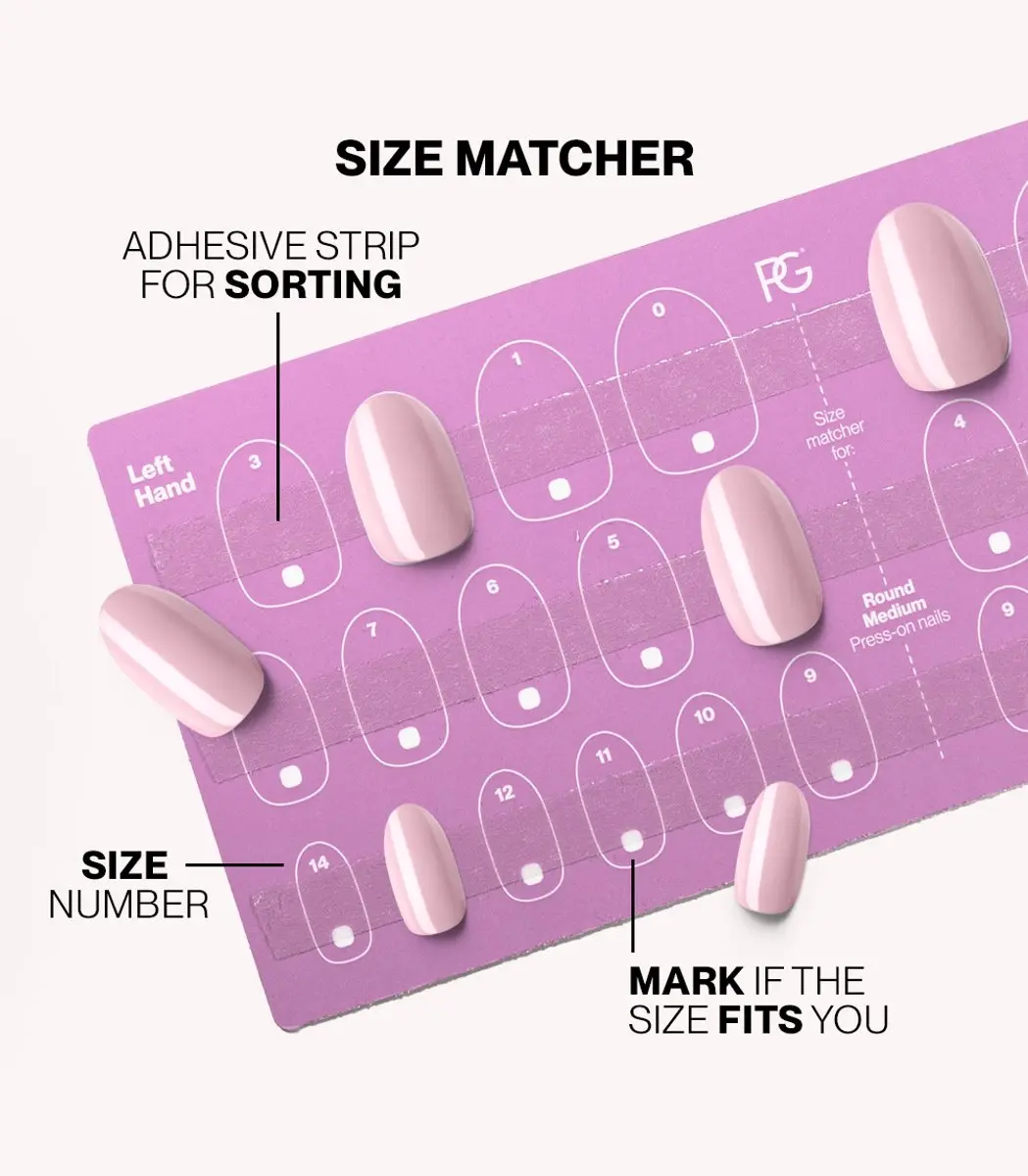 Pink Gellac Press On Nagels 388 Rosewater Pink - S - 30 Stuks