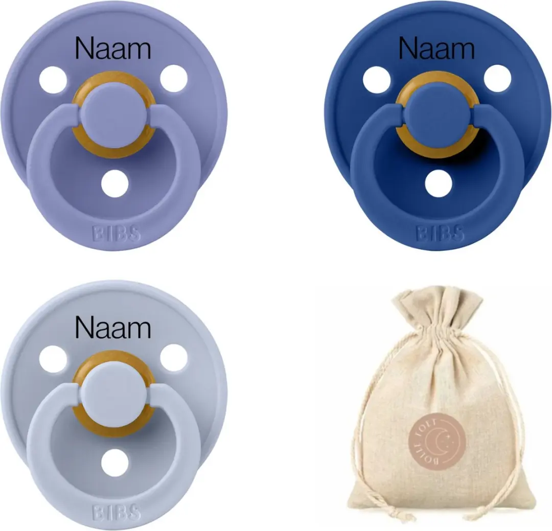 BIBS T2 Fopspenen met naam