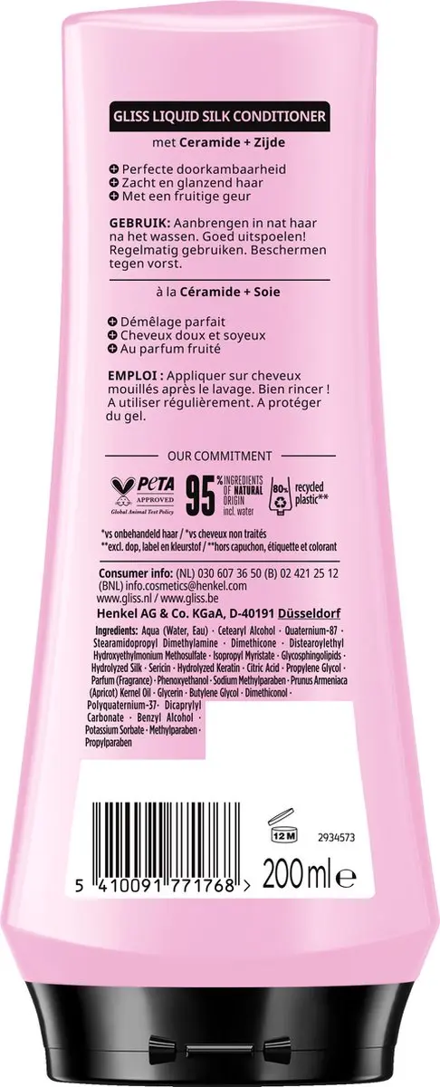 Gliss Liquid Silk Conditioner 200ml - 6 Stuks