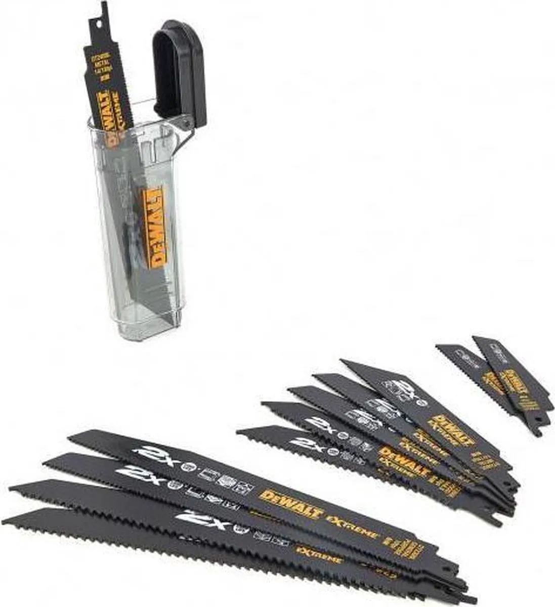 DeWalt DT2441L Reciprozaagbladen Set 12-delig - Hout/Spijkers/Metalen