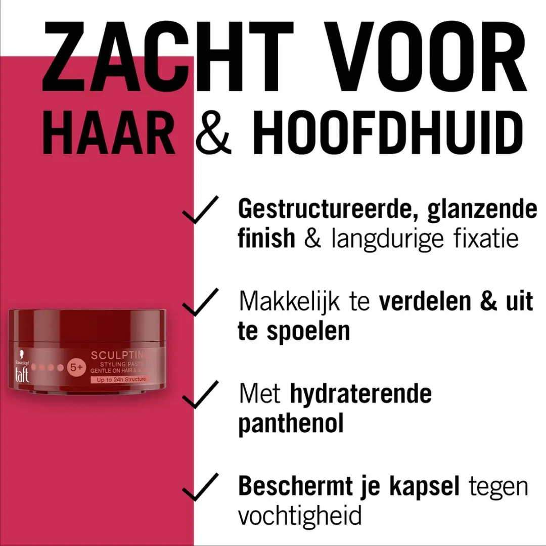 Taft Sculpting Styling Paste Haarwax - 6x75ml