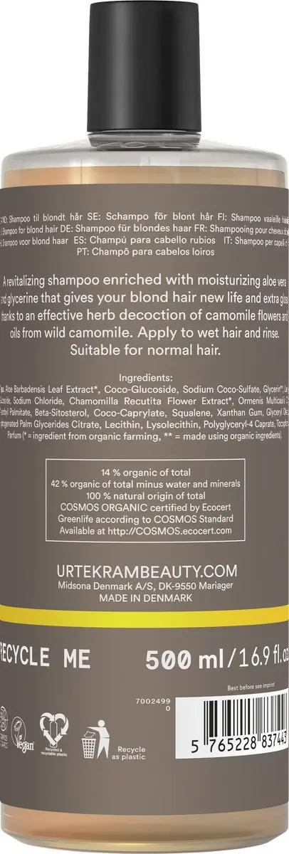 Urtekram Kamille Shampoo Blond Haar 500ml