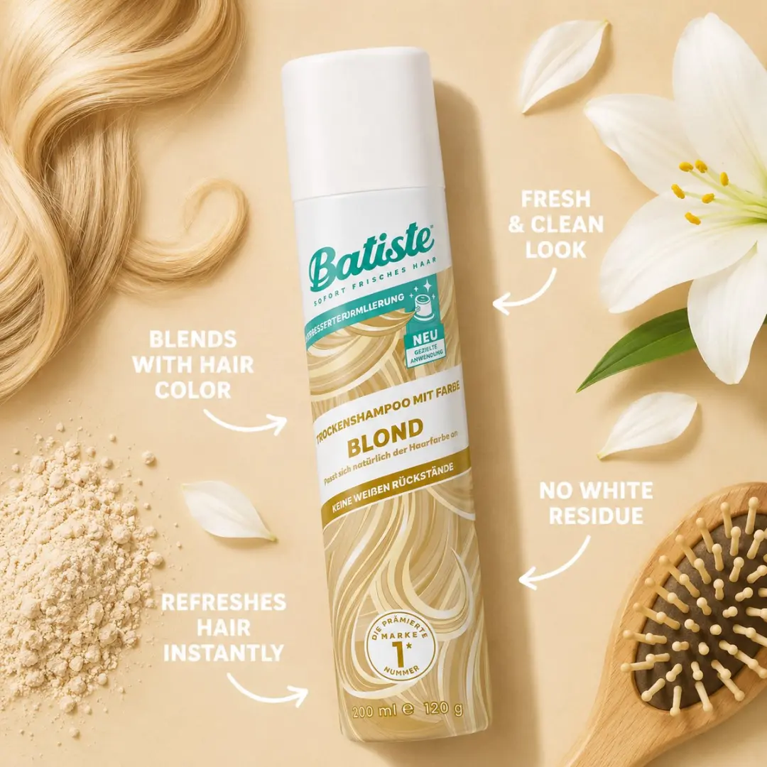 Batiste Droogshampoo Light & Blonde 200ml
