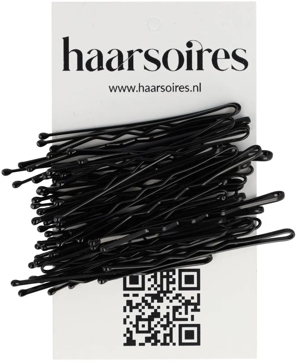 Haarsoires Schuifspeldjes 6cm - Zwart - 100 Stuks