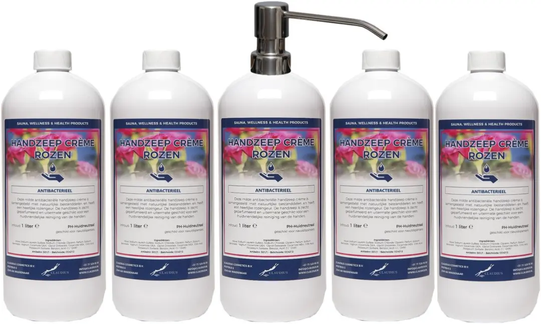 Splashbox Cosmetics Handzeep Crème Rozen 1L