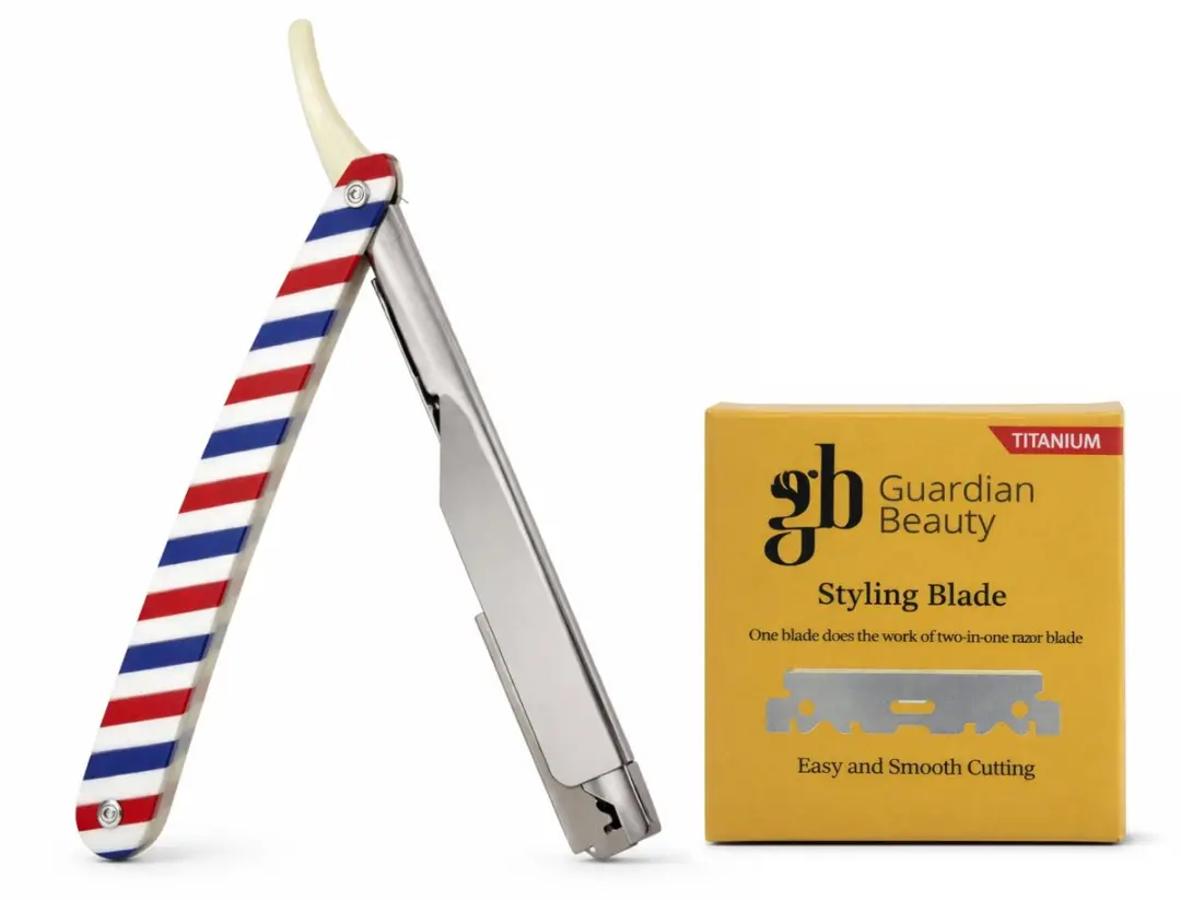 Guardian Beauty Shavette Scheermes - 50 Titanium Halve Mesjes - Wit - afbeelding 6 van 6