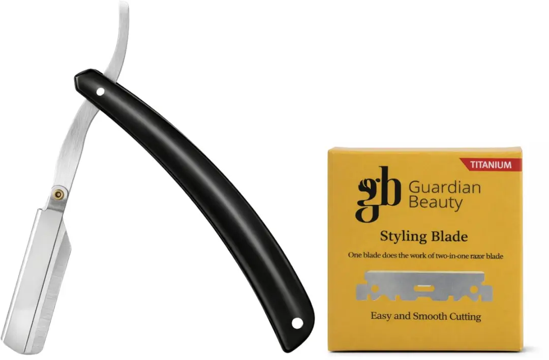 Guardian Beauty Shavette Scheermes - 50 Titanium Halve Mesjes - Wit