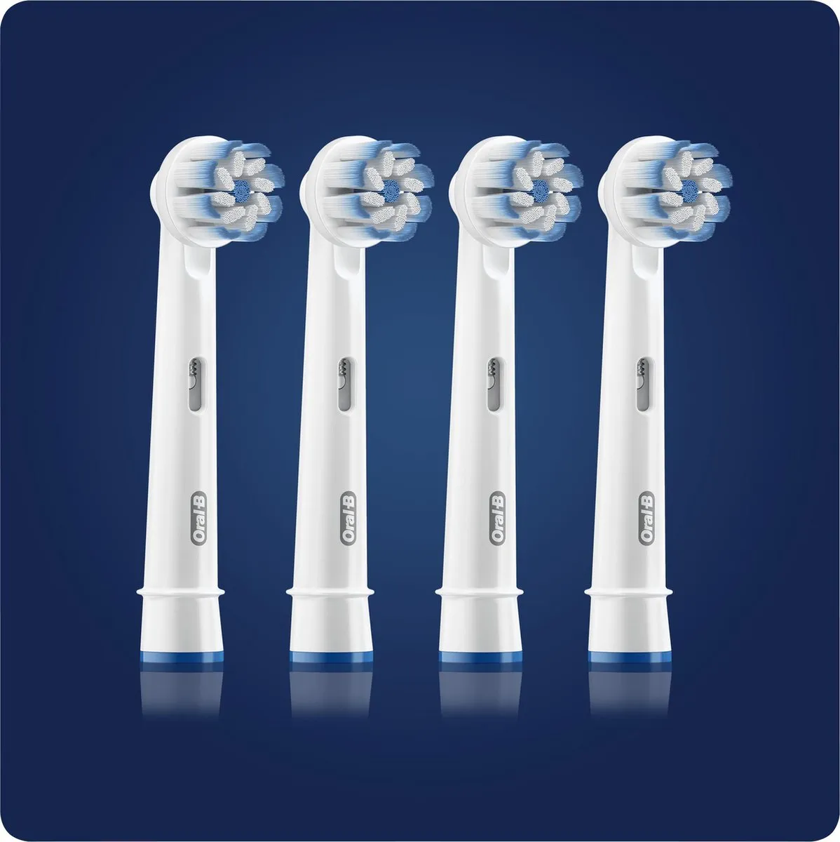 Oral-B Sensitive Clean Opzetborstels 4 Stuks - Wit