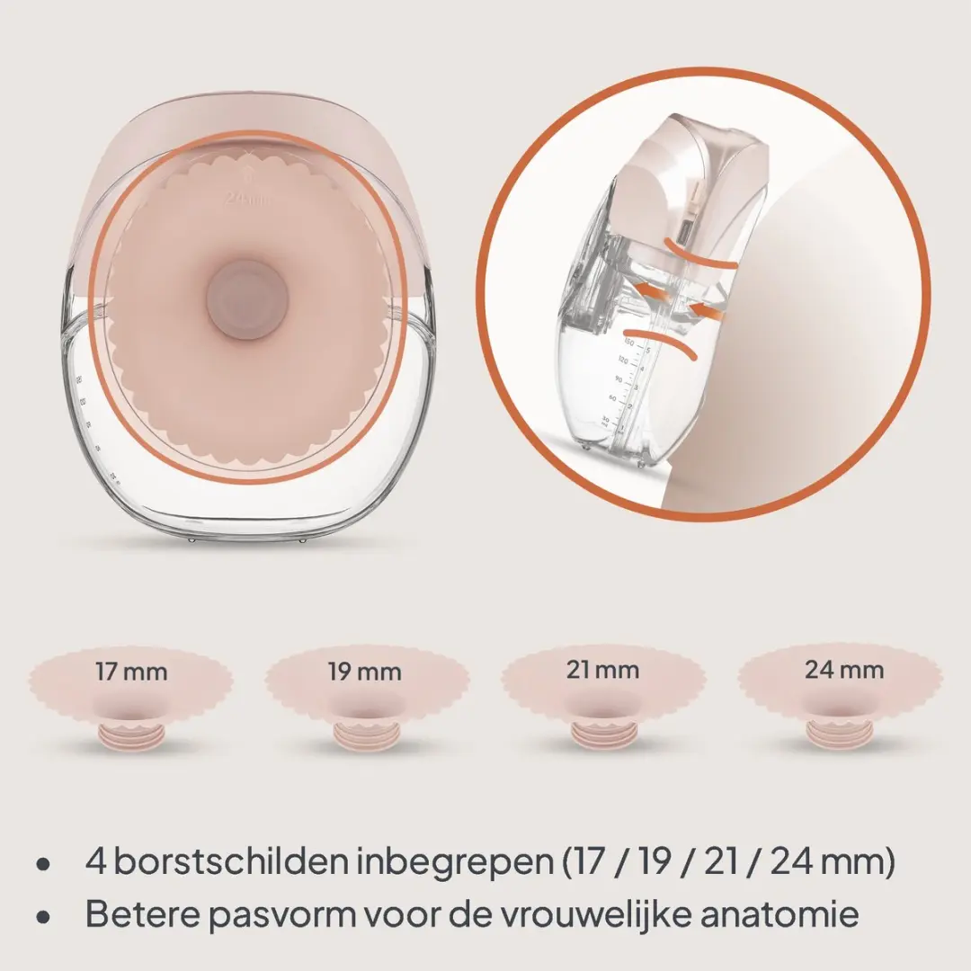 Lionelo Fidi Free Slim Hands-Free Borstkolf - 150ml - 8 Niveaus - ≤40 dB - afbeelding 6 van 6