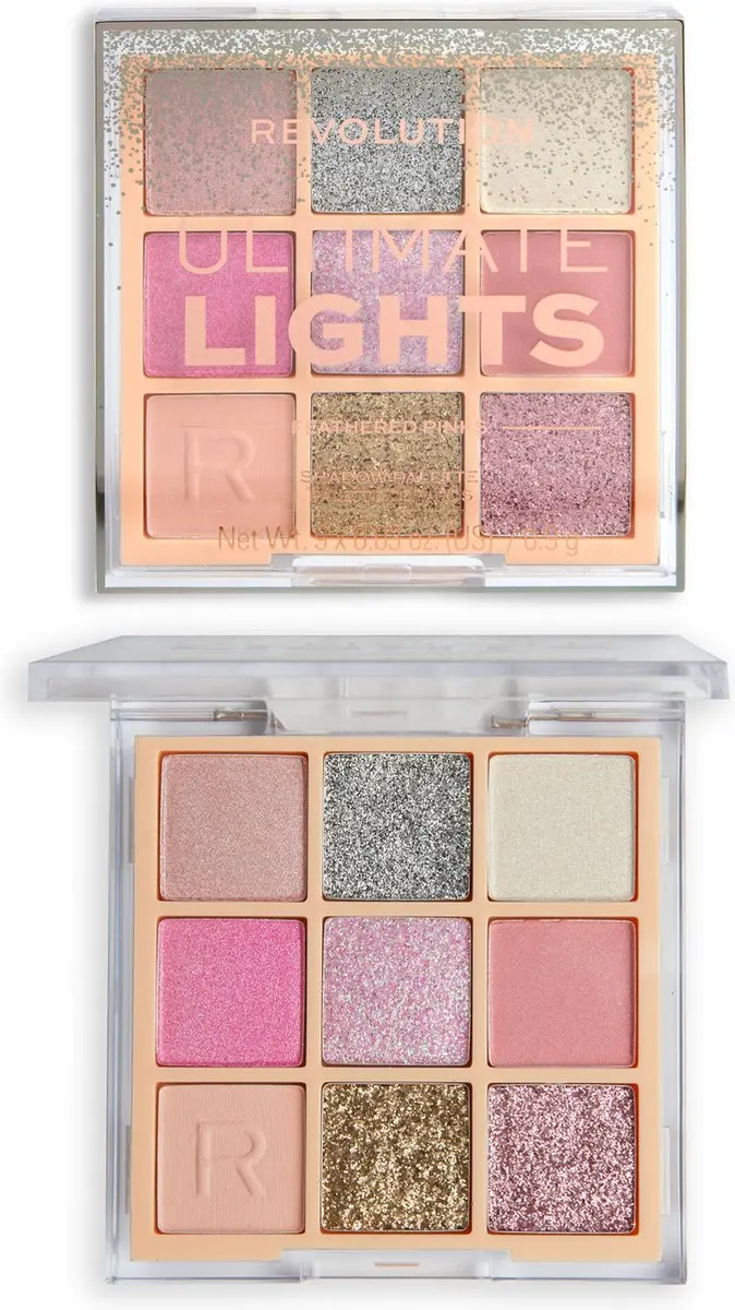 Makeup Revolution Ultimate Lights Palette Feathered Pinks - 8.1g
