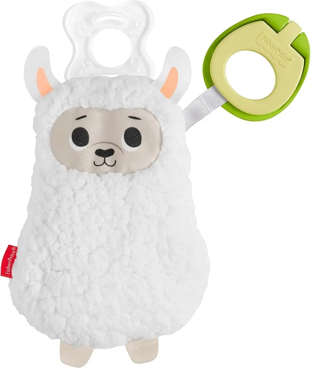 Fisher Price Clipimals Lama Speenkoord - Wit