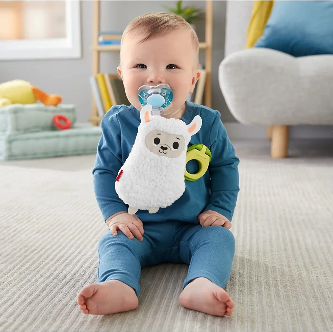 Fisher Price Clipimals Lama Speenkoord - Wit