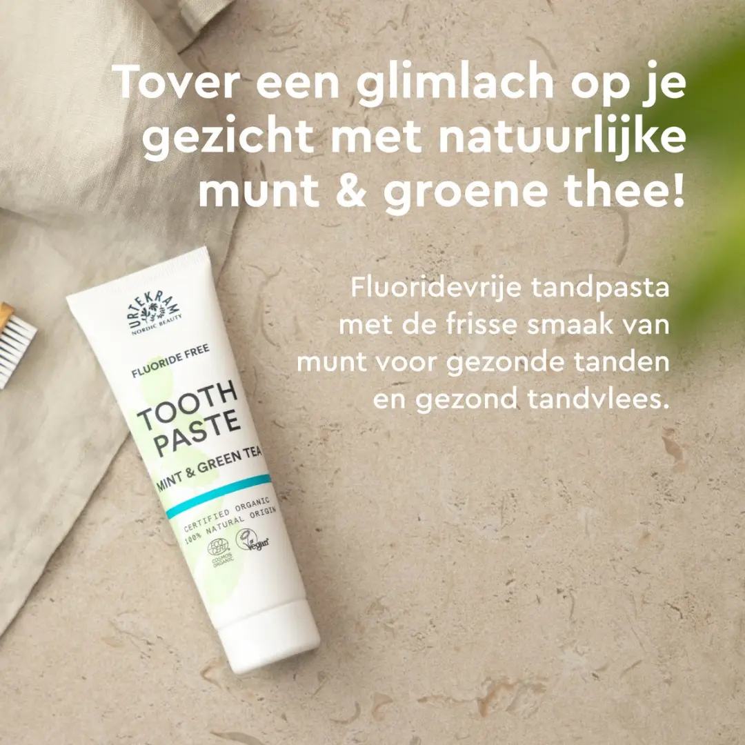 Urtekram Munt & Groene Thee Tandpasta 75ml