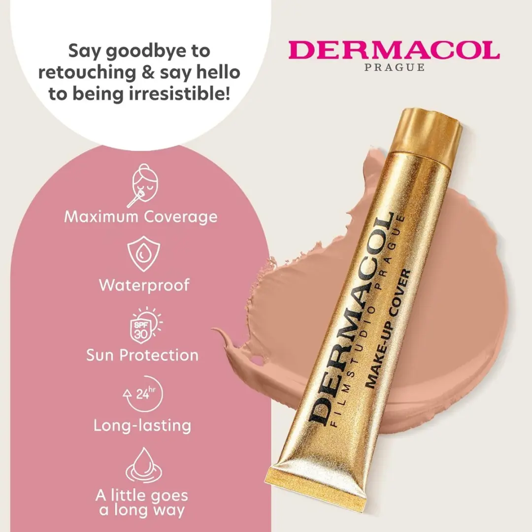 Dermacol Full Coverage Matte Foundation SPF 30 - 30ml - Shade 215