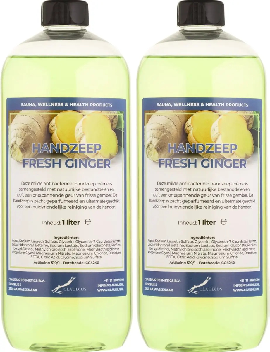 Splashbox Cosmetics Handzeep Fresh Ginger 1L