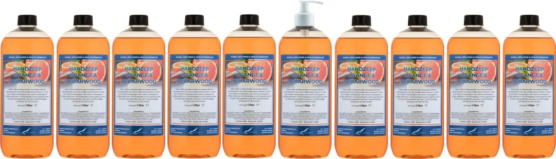 Splashbox Cosmetics Handzeep Sweet Orange & Cedarwood 1L