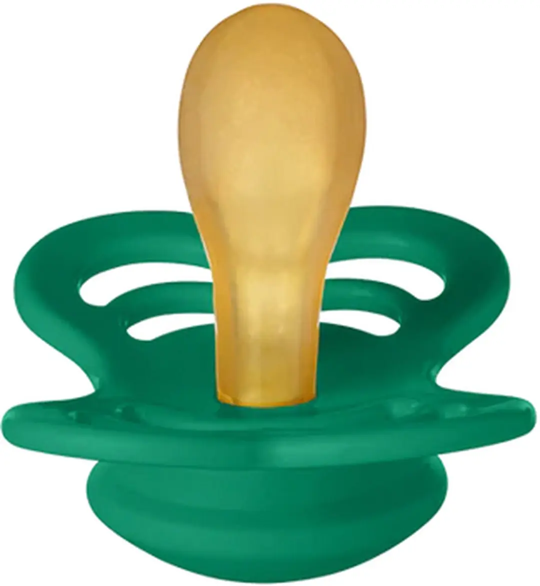 BIBS Supreme Latex Fopspeen Maat 1 - Evergreen