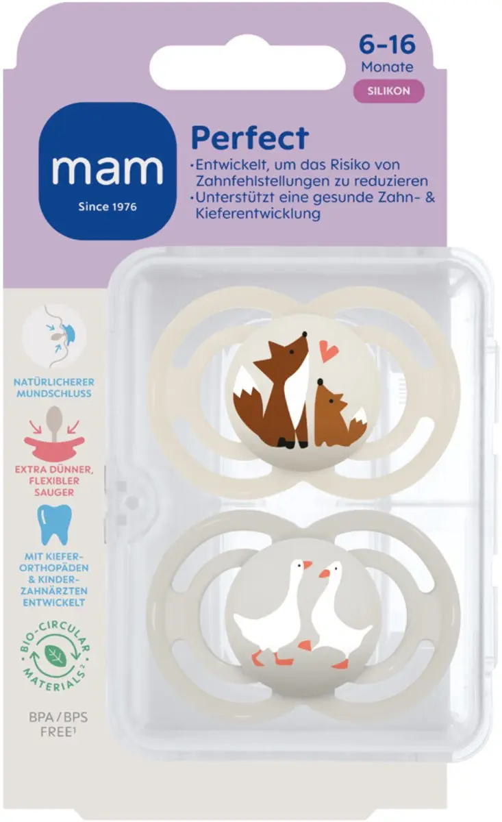 MAM Perfect Silikon Fopspeen Beige