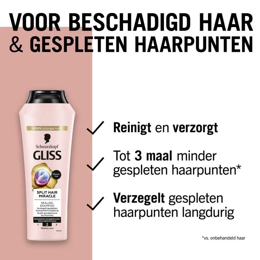 Gliss Split Hair Miracle Shampoo - 6x250ml