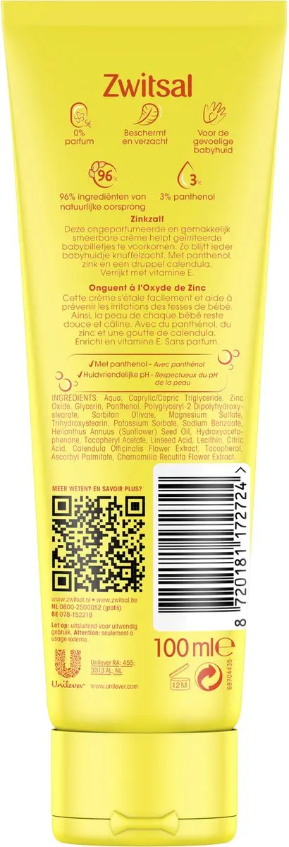 Zwitsal Baby Zinkzalf 6x100ml