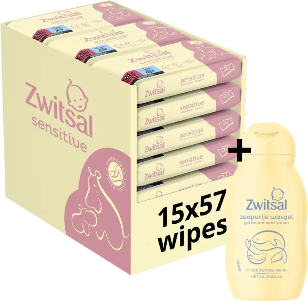 Zwitsal Sensitive Billendoekjes 855 Stuks
