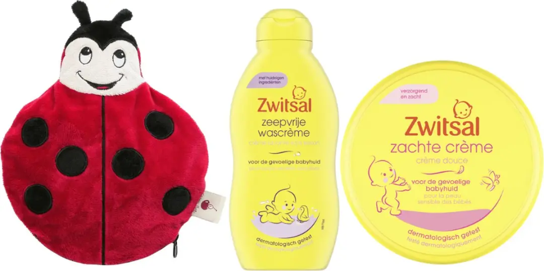 Zwitsal Cadeauset Baby & Cherry Belly Warmteknuffel