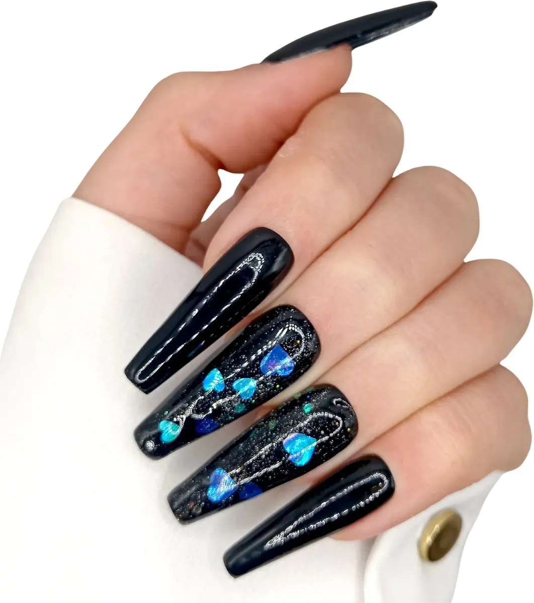 SD Press on Nails No. 13 Moments XL Coffin