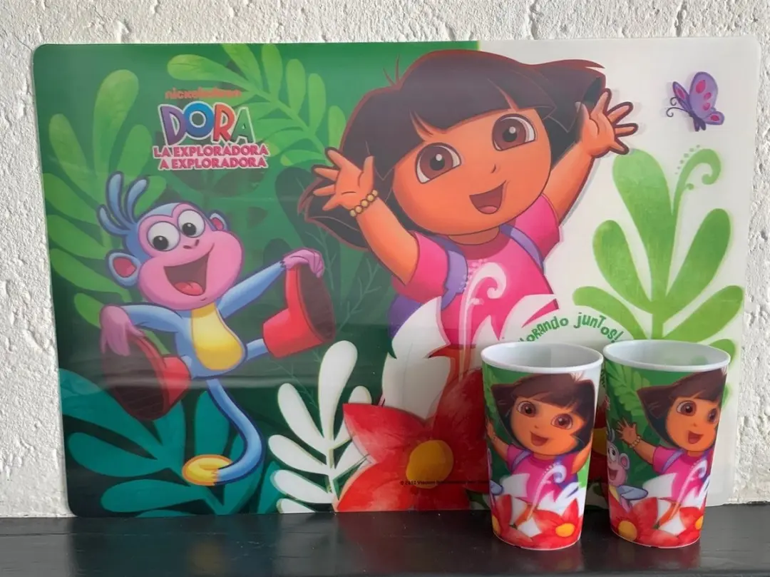 Nickelodeon Dora Placemats - 2 Stuks 43x29cm - Meerkleurig