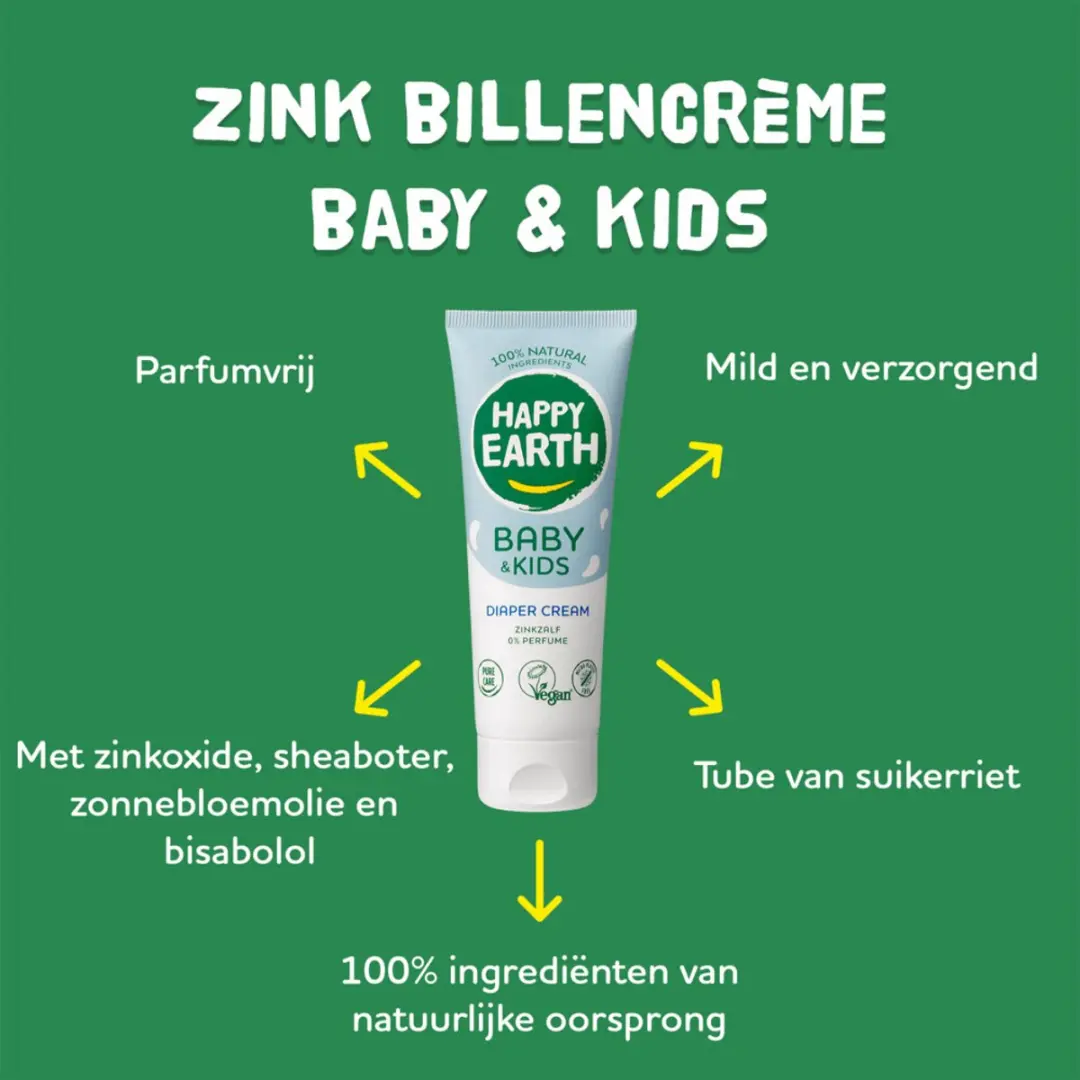 Happy Earth Baby & Kids Zink Billencrème 75ml
