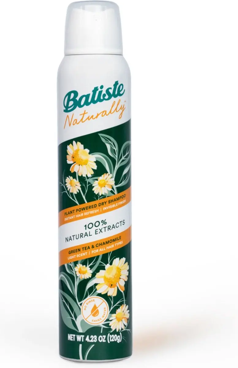 Batiste Naturally Droogshampoo Green Tea & Chamomile 200ml