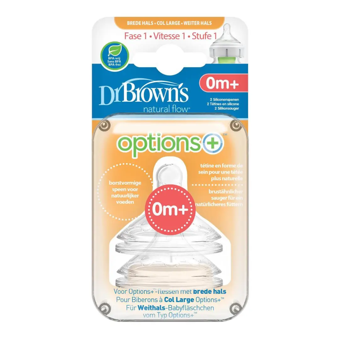 Dr. Brown's Options+ Flesspeen Fase 1 - 2 Stuks