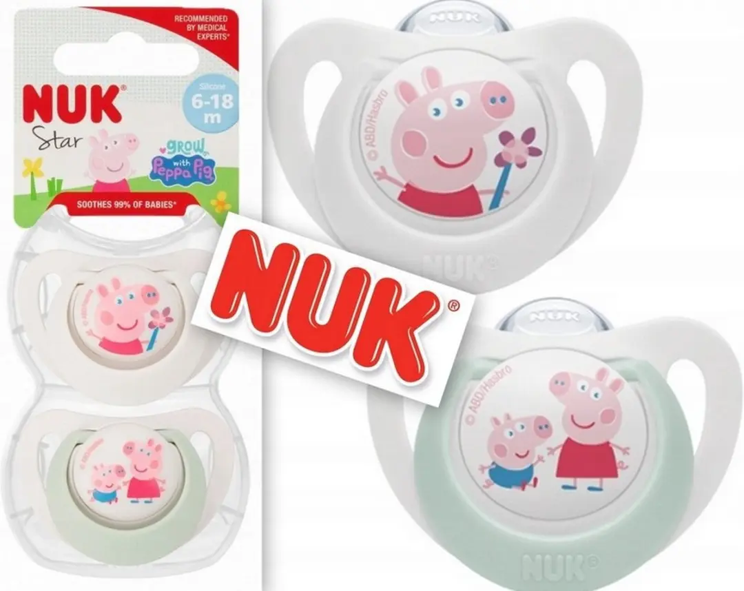 NUK Star Siliconen Fopspeen Peppa Pig