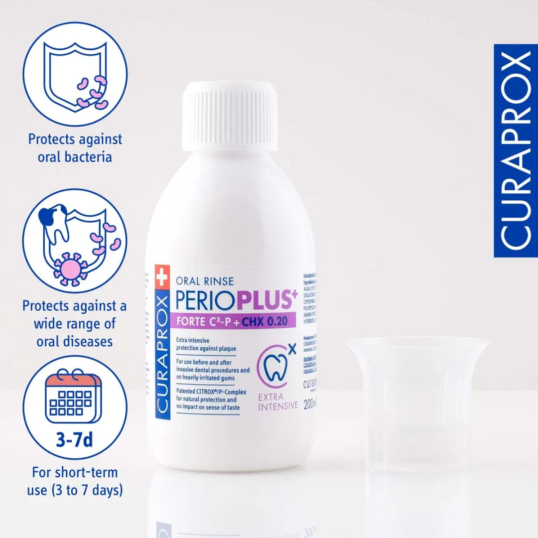 Curaprox Perio Plus+ Forte Mondspoeling CHX 0.20% 200ml
