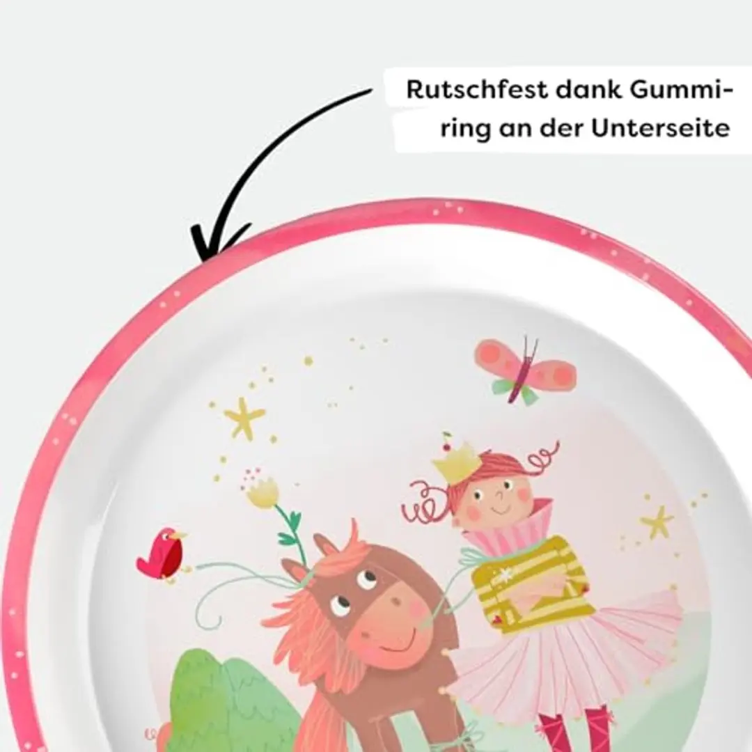 Haba Kinderservies Bord Prinses & Paard - 18cm - Meerkleurig