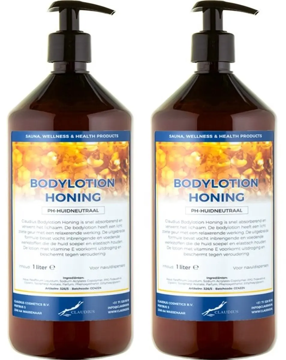 Splashbox Cosmetics Honing Bodylotion 2 Liter - 2 Stuks