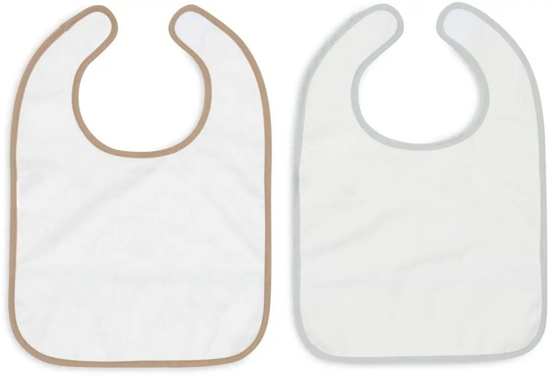 Jollein Slabbetjes Waterproof 30cm - 2 Stuks - Elephant Tales