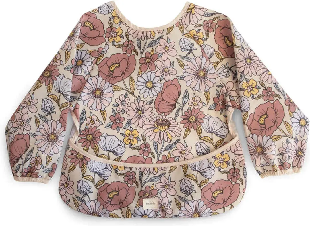 Mushie Slab met Mouwen Retro Flowers