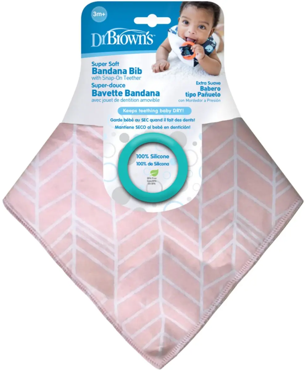 Dr. Brown's Slabetje Met Bijtring Bandana 3+ Mnd