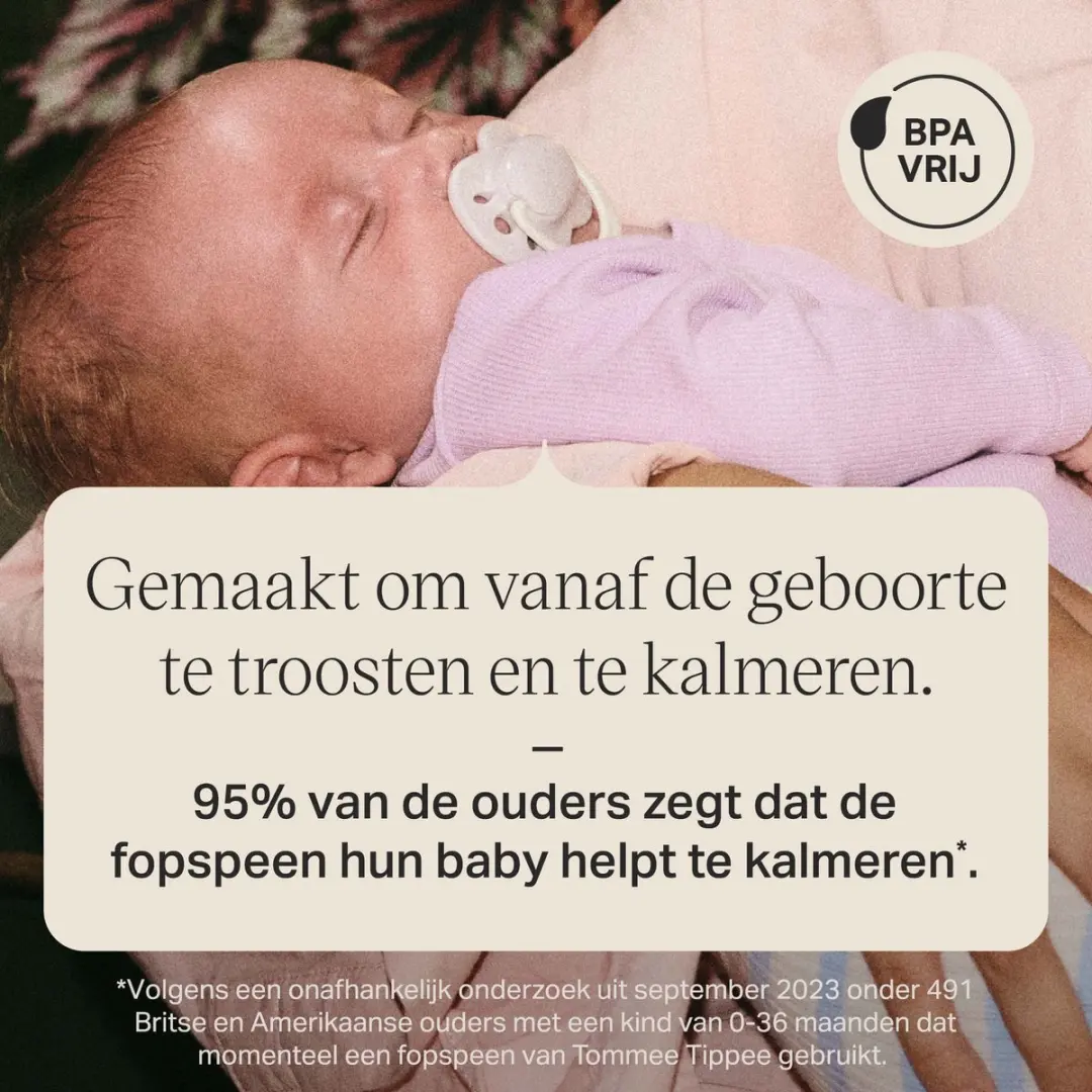 Tommee Tippee Orthodontische Fopspeen 0-2M - 4 Stuks - Lichtblauw/Turkoois/Gebroken wit