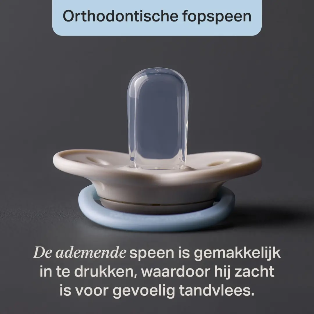 Tommee Tippee Orthodontische Fopspeen 0-2M - 4 Stuks - Lichtblauw/Turkoois/Gebroken wit